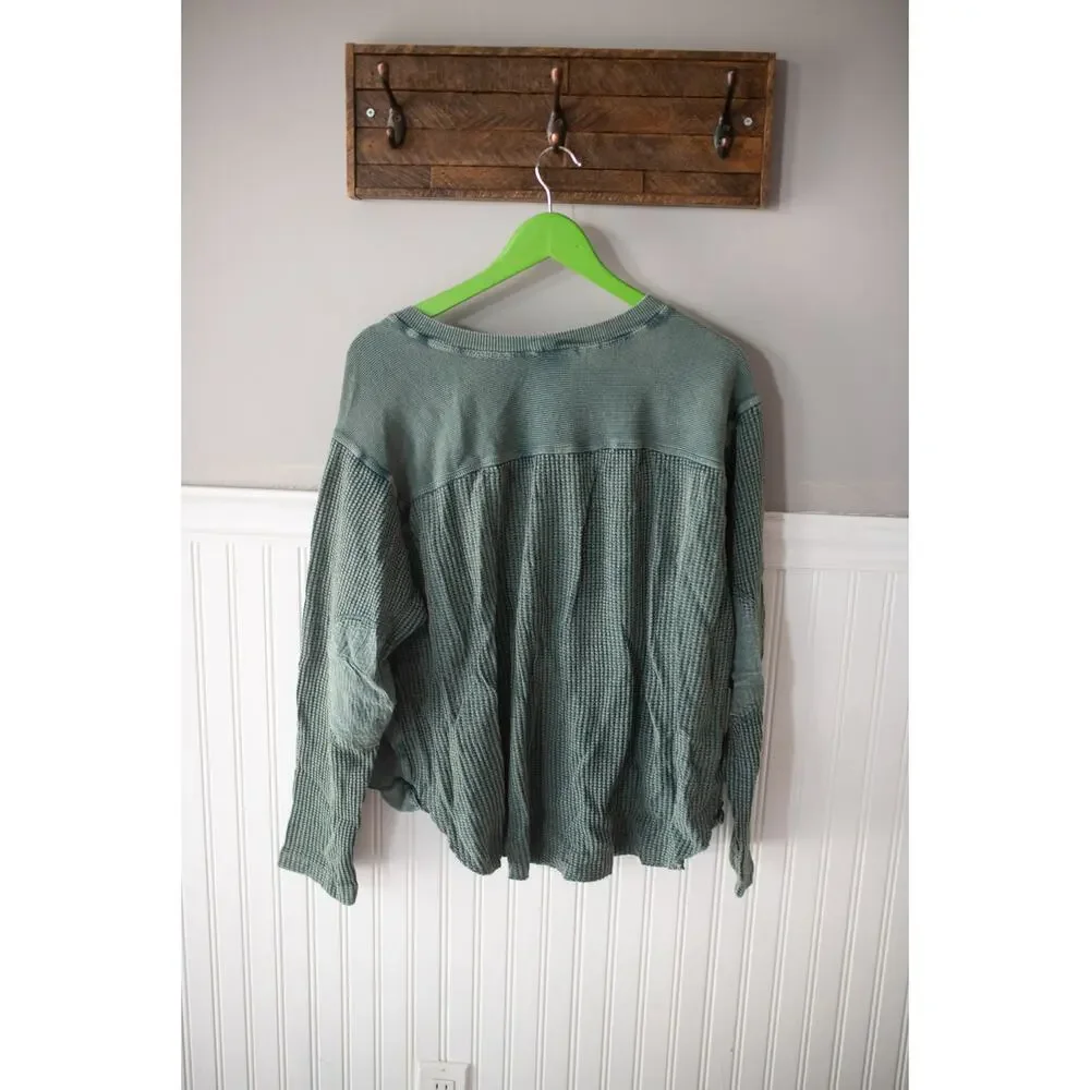 Free People FP One Blake Thermal XS Shirt NEW